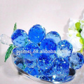 Raisins de verre en cristal bleu de haute qualité pour le cadeau de décoration de mariage